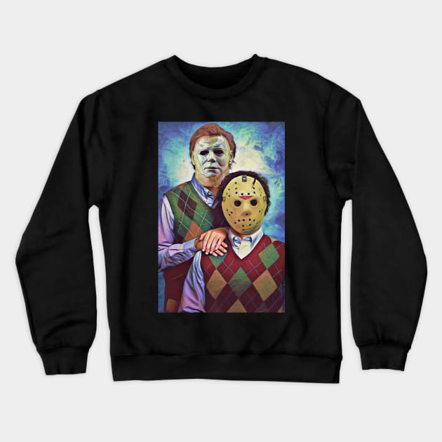 Horror Step Brothers halloween movie Crewneck Sweatshirt by CreatingChaos